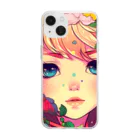 kawaiishoujomangaのかわいい少女マンガ Soft Clear Smartphone Case