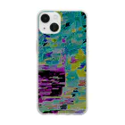 水草の地図A Soft Clear Smartphone Case