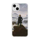 世界美術商店の雲海の上の旅人 / Wanderer above the Sea of Fog Soft Clear Smartphone Case