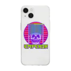 中華呪術堂（チャイナマジックホール）の【前面】skeleton emperor Soft Clear Smartphone Case