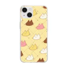 ピノの倉庫のねこズ(クッキー) Soft Clear Smartphone Case