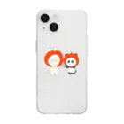 ringofufuのりんごかぶり  Soft Clear Smartphone Case