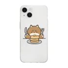 しばまゆのパンケーキとゆるしば Soft Clear Smartphone Case