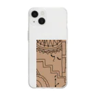 1080shopのARTモドキ七 Soft Clear Smartphone Case