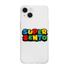 サウナの洋服屋さんのSUPER SENTO（スーパー銭湯） Soft Clear Smartphone Case