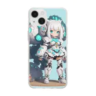 SHITON SHOPの機械化少女とゴーレム Soft Clear Smartphone Case