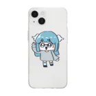 まかろにちゃんアクキーショップの誕生日グッズ Soft Clear Smartphone Case