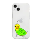 BTK-originalのきいろいこくぶんちょ Soft Clear Smartphone Case