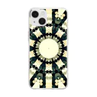after the rainのKaleidoscope dot olive  Soft Clear Smartphone Case