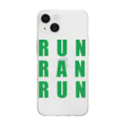 mahangのRUN RAN RUN ソフトクリアスマホケース