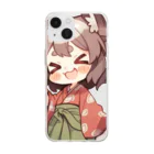 jai-to-anのたぬっぺ (Tanuppe) ver.2　狸の神様、たぬき、タヌキ Soft Clear Smartphone Case