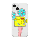 dougaseiseitokoroの足の生えた映写機 Soft Clear Smartphone Case