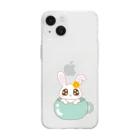 COCOROのマグカップうさぴょん Soft Clear Smartphone Case