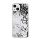 Tsumugu.のmono series tree Soft Clear Smartphone Case