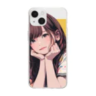 みゆみん@YouTuber ／M|Little Kit FoxのStare スマホケース Soft Clear Smartphone Case