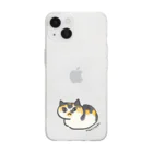 保護ねこカフェ もりねこのなつめちゃん Soft Clear Smartphone Case