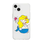 コンティーゴ・デザインのマーメイドちゃん Soft Clear Smartphone Case