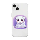 Vasetti_pressのオバケ子犬 Soft Clear Smartphone Case