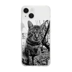 Bohcaの野生的な猫 Soft Clear Smartphone Case