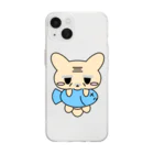 ムスっと！のおじじねこさん Soft Clear Smartphone Case