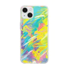 ameba colorsのハッピーバカンス Soft Clear Smartphone Case