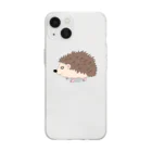 KIMOKAWAzooのきもかわハリネズミ Soft Clear Smartphone Case