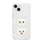 つばめのいぬとねこ Soft Clear Smartphone Case