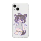 狗牙 啼🦴🐾🦴のたべすぎなっさんSD Soft Clear Smartphone Case