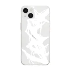 カンクロウのお店のカンクロウ白ロゴ入りスマホカバー Soft Clear Smartphone Case