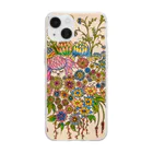 suuのカラフルな花の中に Soft Clear Smartphone Case