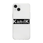 K and K companyのKandKロゴ Soft Clear Smartphone Case