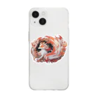 BENNY’S SHOPの花狐 2 Soft Clear Smartphone Case