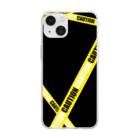 ぐーすのCAUTION(立ち入り禁止) Soft Clear Smartphone Case