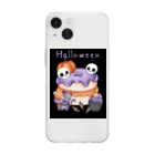 せきまるのハロウィンスイーツ Soft Clear Smartphone Case