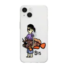 snaggedgorillaのsisハオコゼ Soft Clear Smartphone Case