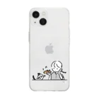 yuriのたい焼きのおもちゃ×猫 Soft Clear Smartphone Case