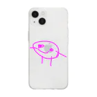 甘えん坊オカメインコのももいろくん Soft Clear Smartphone Case