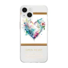 LuciaのOPEN HEART Soft Clear Smartphone Case