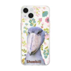 甘えん坊オカメインコのガーリーハシビロコウ Soft Clear Smartphone Case