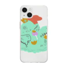 AMEPEROのゾンビNIWATORI Soft Clear Smartphone Case