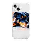 犬バカ部のタレミミドーベルマン Soft Clear Smartphone Case