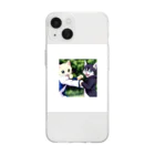 Haniwanの殴り愛猫 Soft Clear Smartphone Case