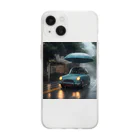 nonbiri-yaの雨車 Soft Clear Smartphone Case