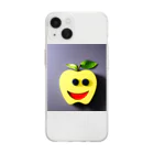 にゃーんの生きたリンゴ Soft Clear Smartphone Case