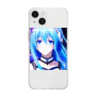 the blue seasonのるな (Luna) Soft Clear Smartphone Case