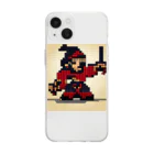 cunissaの鎌倉の武士 Soft Clear Smartphone Case