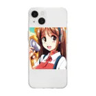 🎨デザイン宮殿🛍️のヘッドホン美少女 Soft Clear Smartphone Case