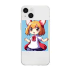 pixel-martのラビちゃん Soft Clear Smartphone Case