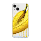 plusBeのバナナブリーズ Tシャツ Soft Clear Smartphone Case