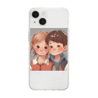 Mi-ko333shopのマイコレクション 純粋な瞳 Soft Clear Smartphone Case